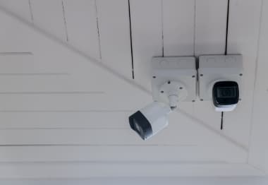 professionally placed security cameras